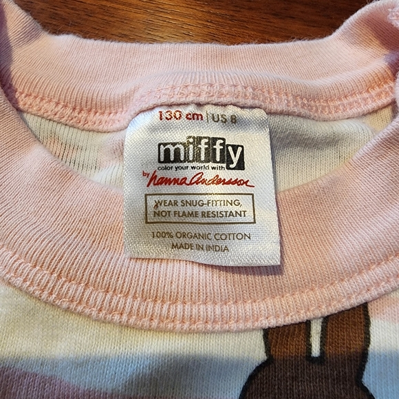 Hanna Andersson Kids Miffy Short John Pajama Set size 8 - Picture 2 of 2